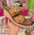 Corkys Manifest Cork Buckle Wedges