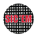 Sic Em Checked Game Day Button
