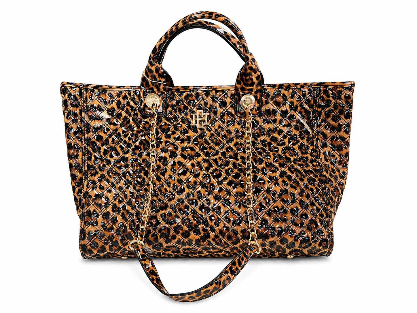 Caroline Hill Missy Tote - Spotted Patent