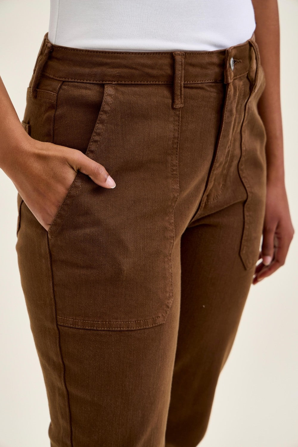 Curvy Judy Blue Mahogany Aurora HW Jeans