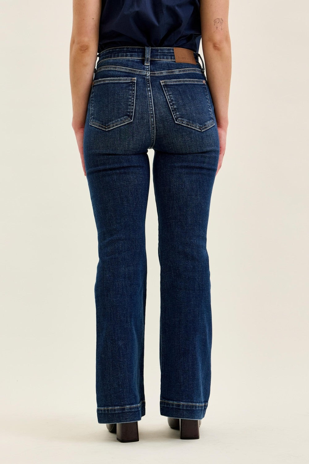 Judy Blue High Rise Petite Trouser Flare Jeans