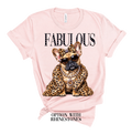 Frannie Fabulous Frenchie Rhinestone Glam Dog Graphic Tee