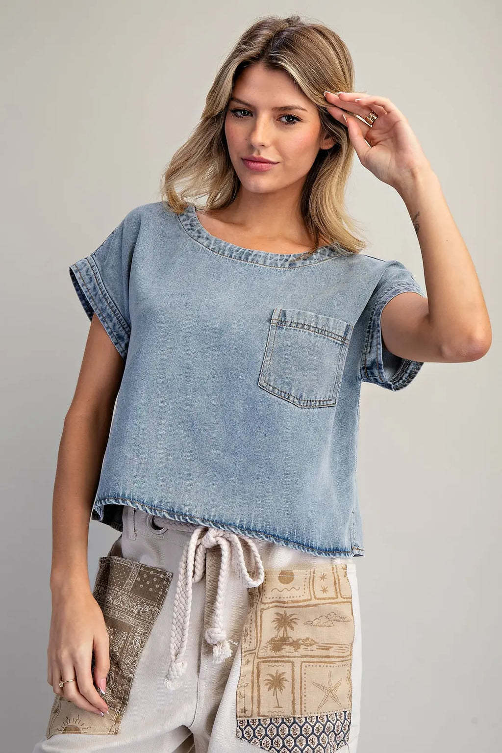 Daphney Denim Top