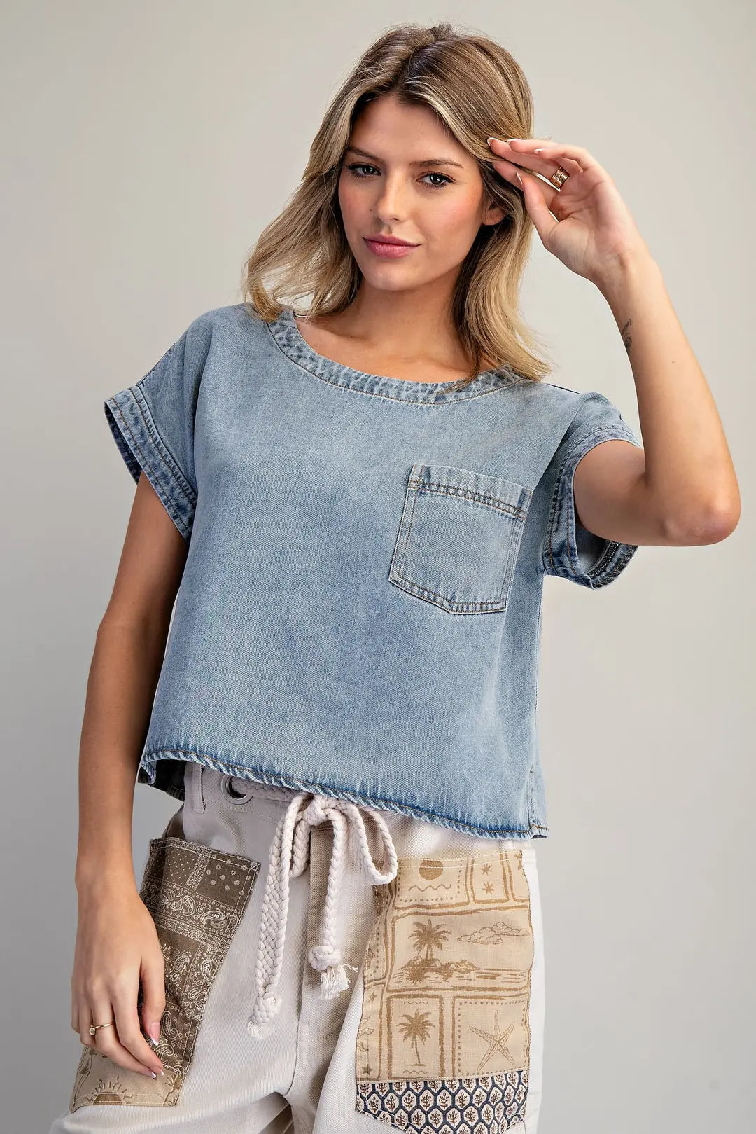 Daphney Denim Top