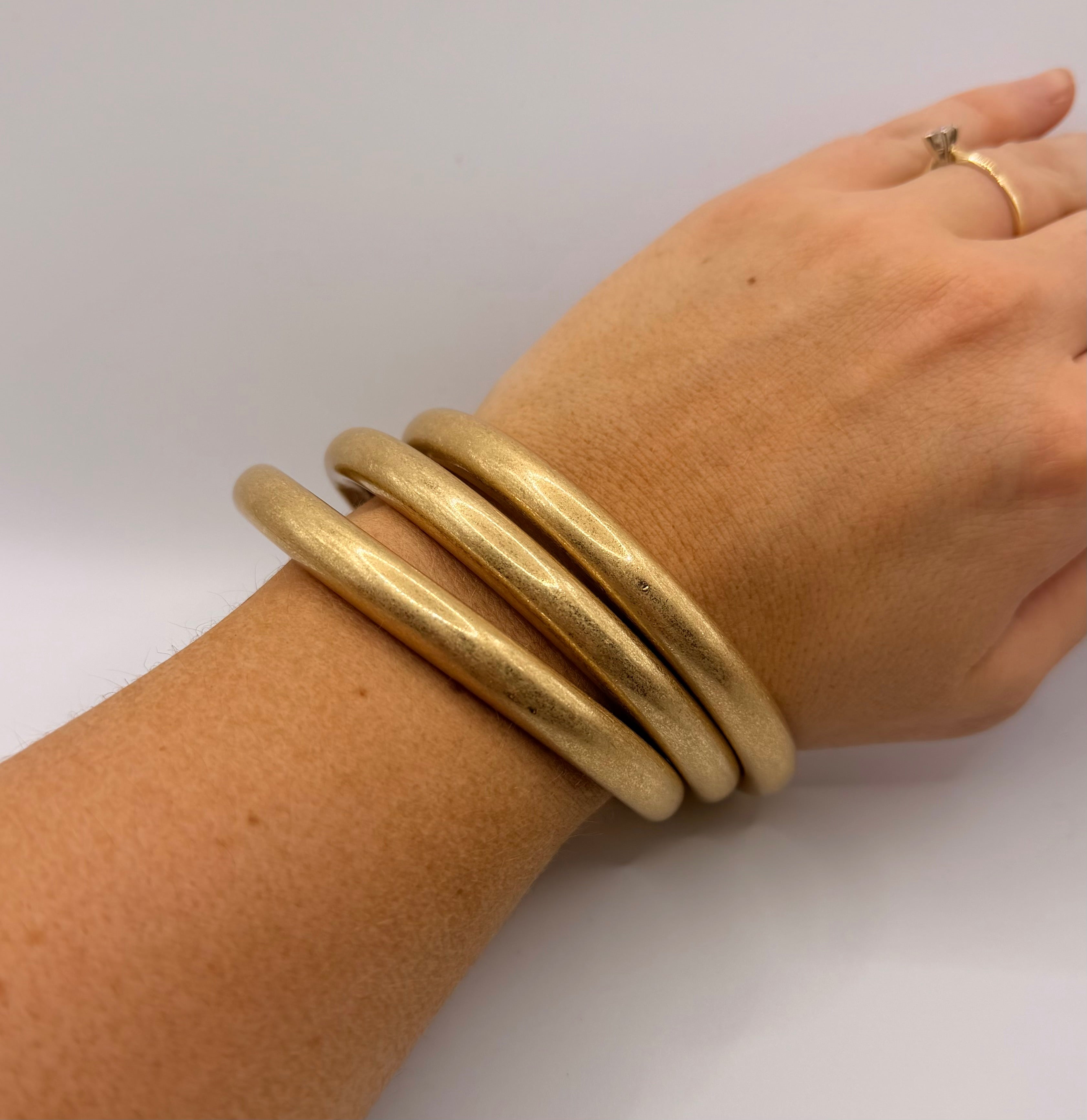 Everyday Thick Gold Bangle Set