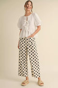 Curvy Dorothy Dot Wide Leg Pants