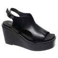 Joan Jet Black Flynn Wedge Sandals