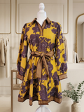 Kennedy V Neck Tie Waist Mini Dress