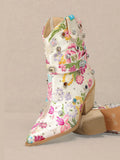 Florence Rhinestone Embellished Cowgirl Boots