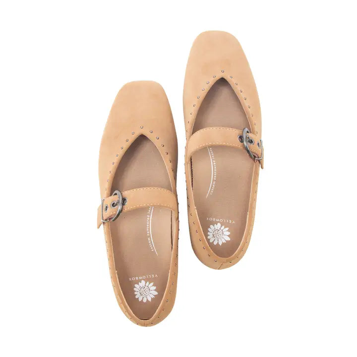 Carina Almond Ballerina Flats