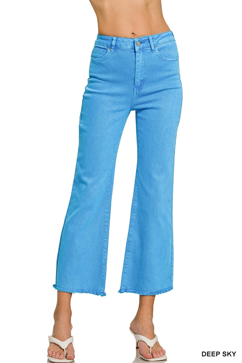 Josie High Waist Acid Washed Bootcut Pants