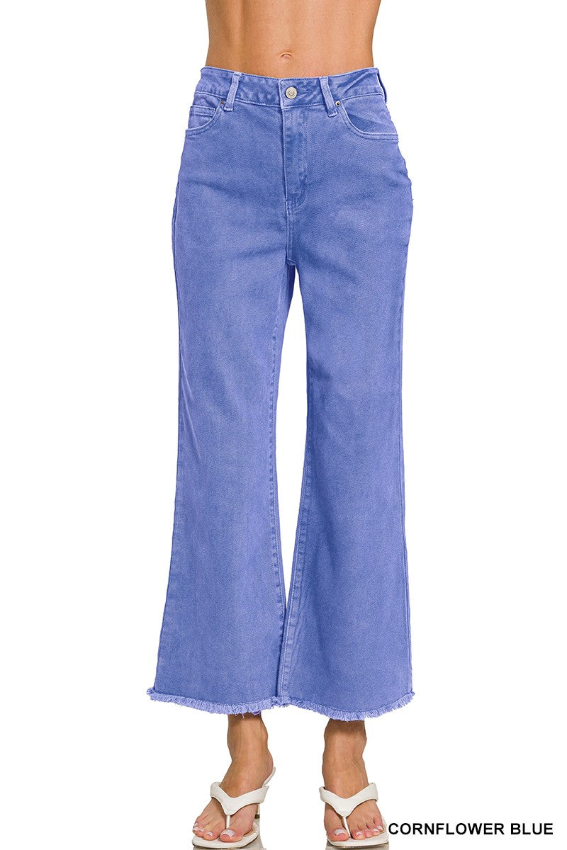 Josie High Waist Acid Washed Bootcut Pants