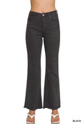 Sasha Acid Washed Straight Wide Jeans