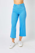 Judy Blue Sky Tummy Control Wide Cropped Jeans