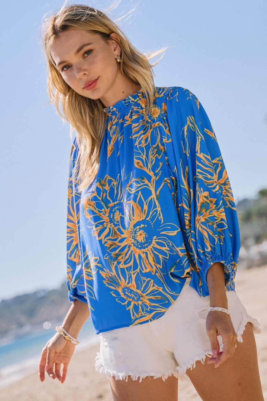 Amira Sunset Babydoll Top