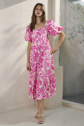 Cassidy Conversational Printed Midi Dress
