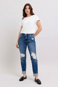 Judy Blue Tessa Boyfriend Cuff Jeans