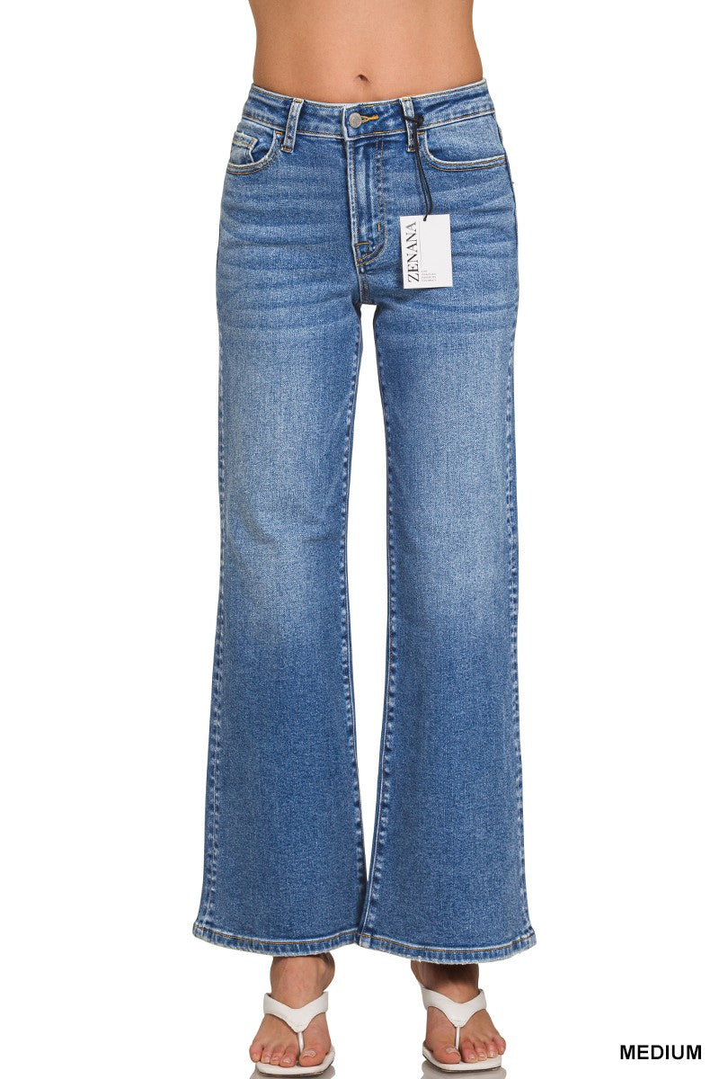 Sophia MEdium Washed Wide Leg Jeans