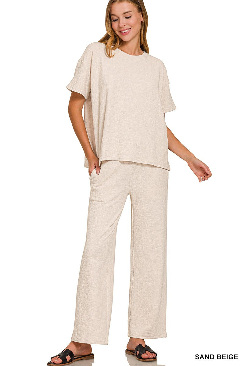 Sadie Slub Knit Matching Set
