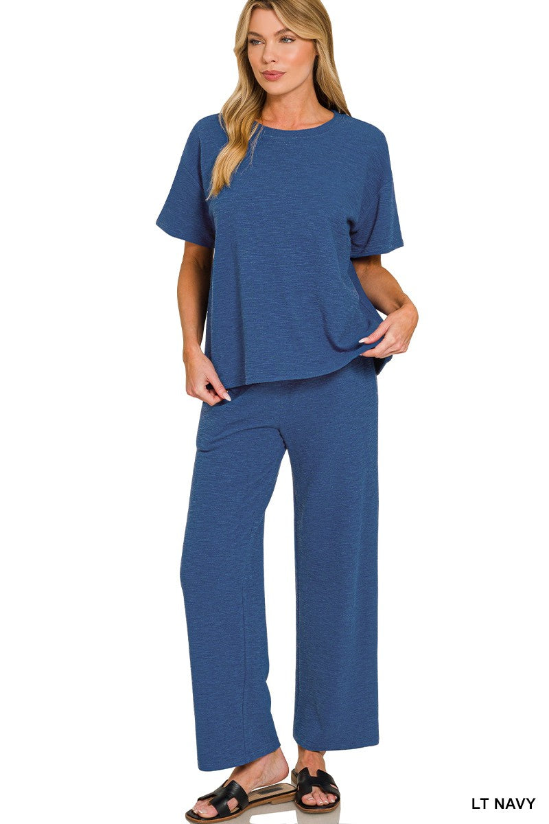 Sadie Slub Knit Matching Set