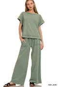 Whitney Washed Lounge Matching Set