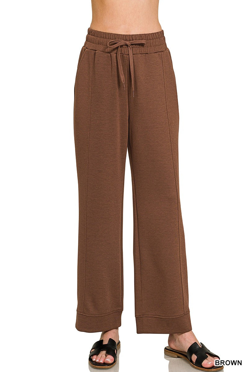Curvy Stella Scuba Drawstring Pants