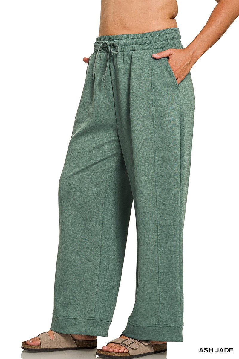 Curvy Stella Scuba Drawstring Pants