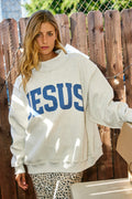 Jesus And God Is Good Reversible Mock Neck Sweatshirt