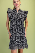 Curvy Eliza Eyelet Mini Dress
