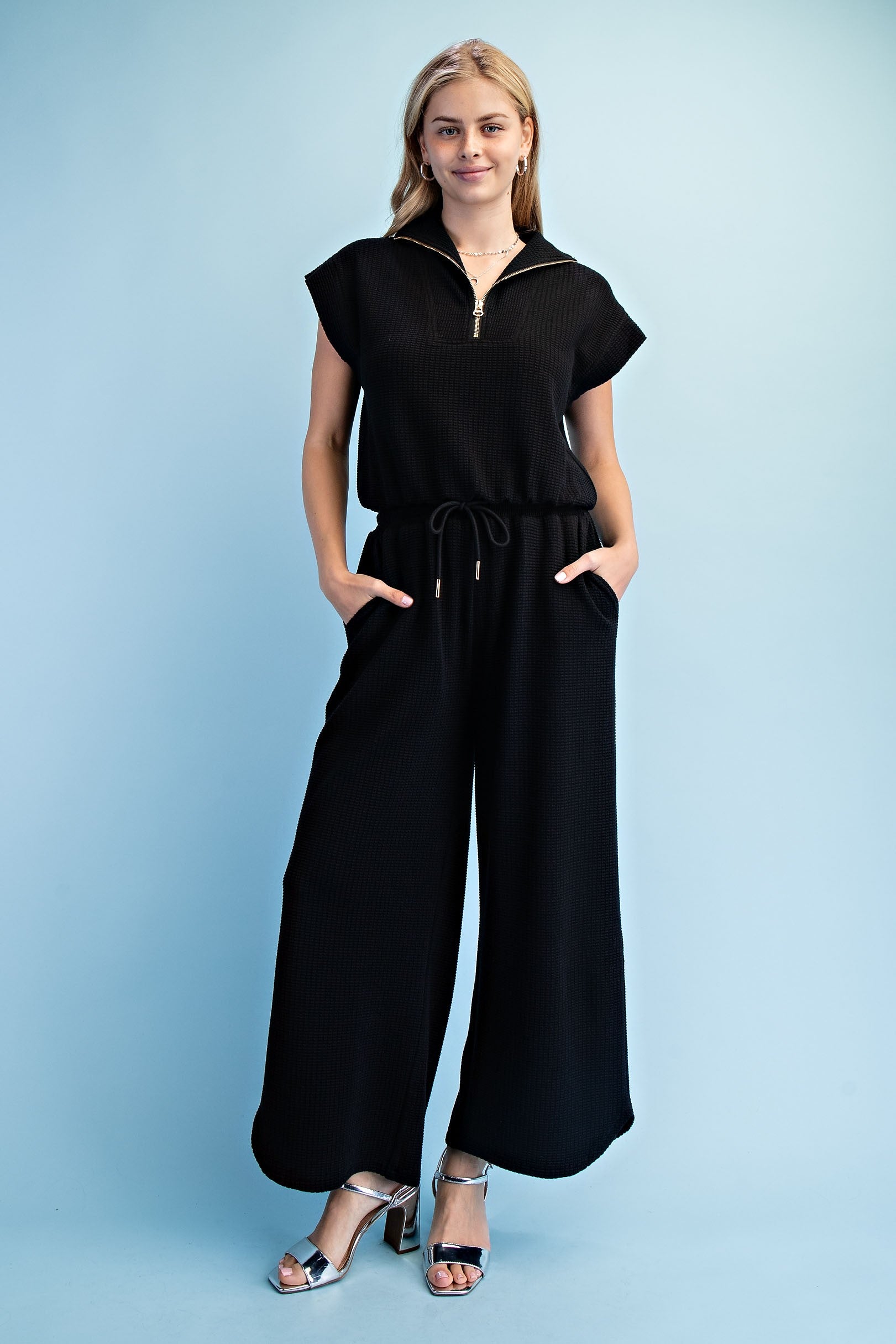 Curvy Sherri Textured Knit Pant Set