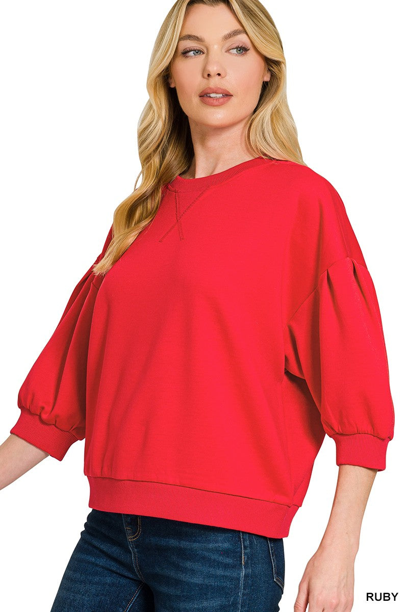 Dolly Dolman Sleeve Scuba Top