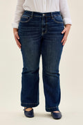 Judy Blue Curvy High Waist Petite Flair Trouser Jeans
