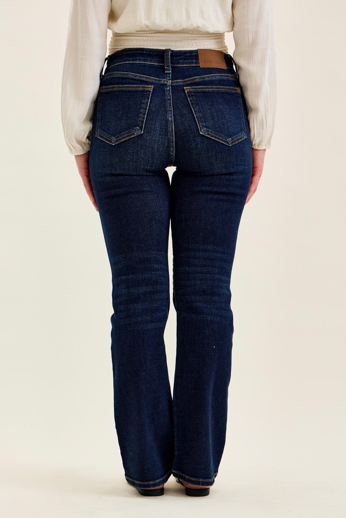 Judy Blue Mid Rise Petite Dark Wash Bootcut Jeans