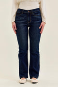 Judy Blue Mid Rise Petite Dark Wash Bootcut Jeans