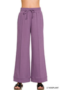 Tabitha Scuba Pintuck Wide Leg Pants