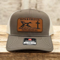 Faith And Field Co Faith Above All Leather Patch Hat