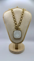 Snow Big Pendant Chain Necklace