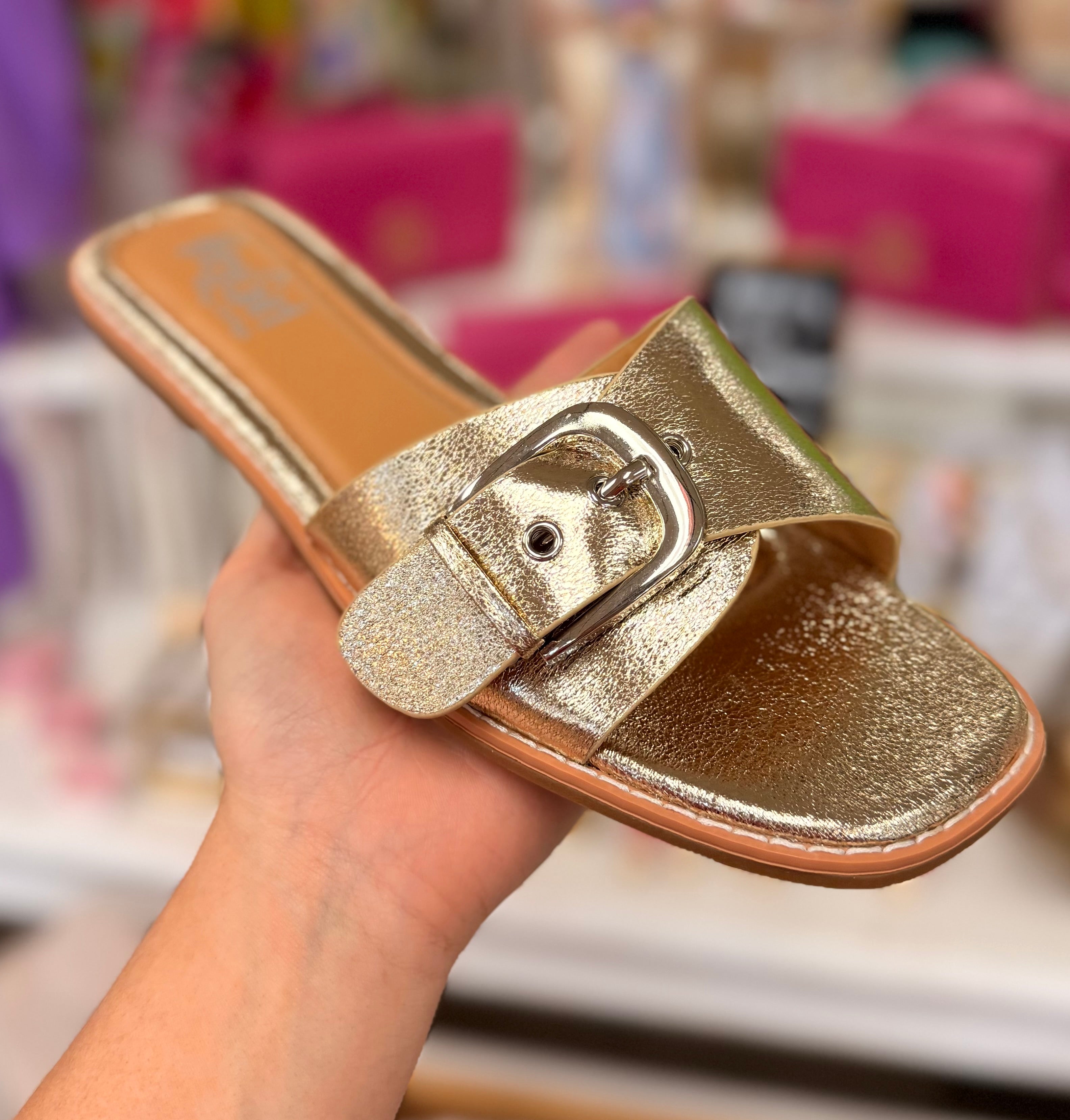 Corkys Pick Me Up Gold Sandals