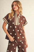 Jacie Polka Dot Top