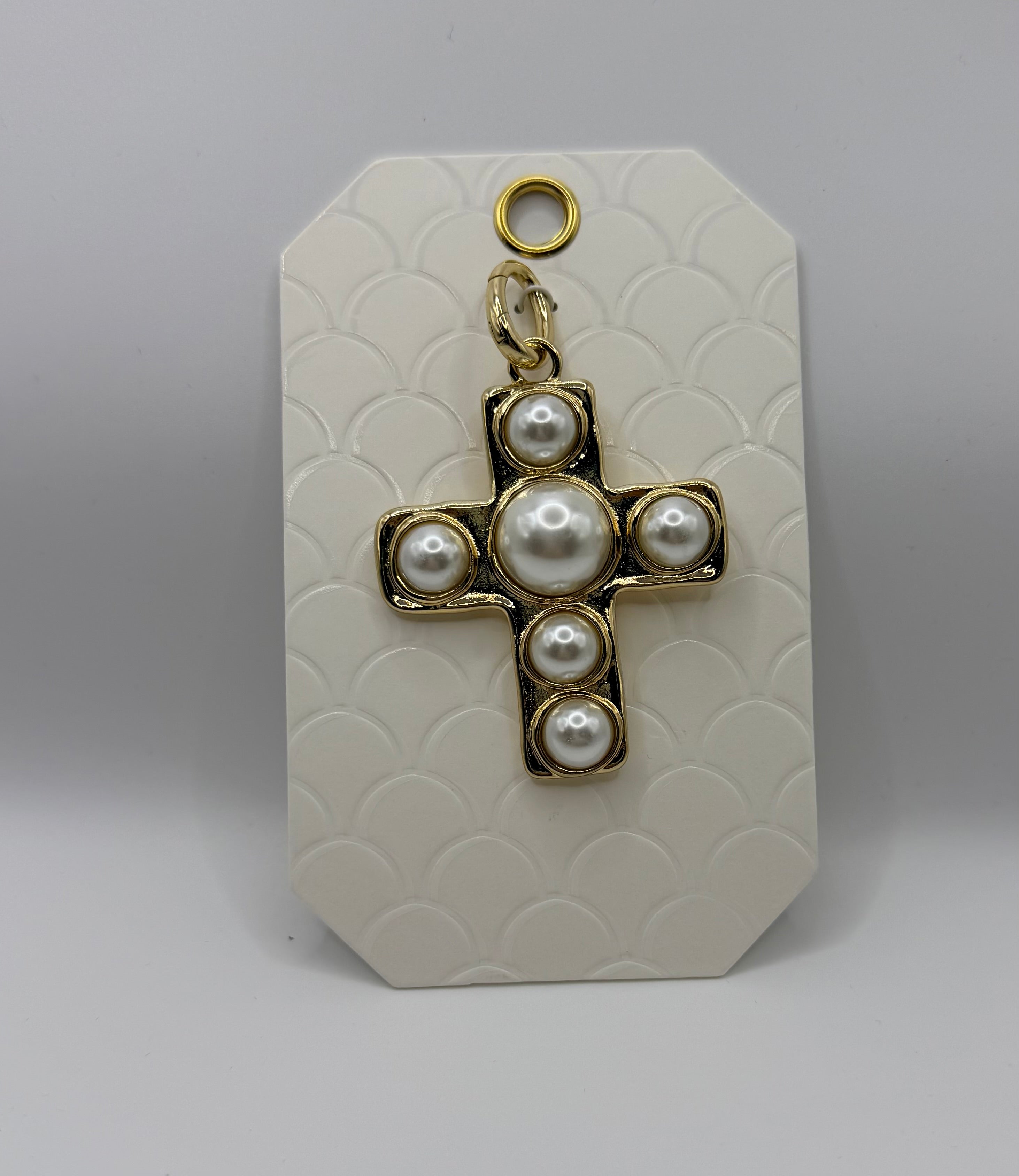 RG Cross Pearl Pendant