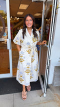 Honey Dew Floral Midi Dress