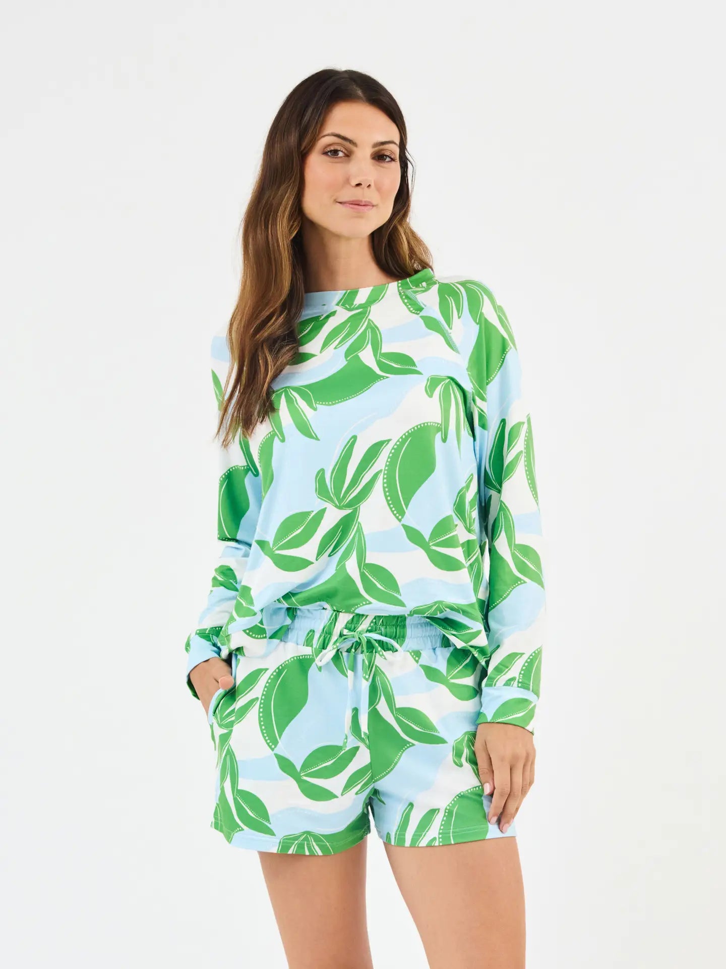 Annie Mary Square In The Shade Pajama Short Set
