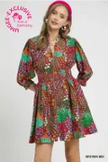Ashleigh Fall Floral Print Dress