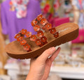 Corkys Garden Party Cognac Sandals