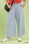 Curvy Tilly Striped Wide Leg Pants