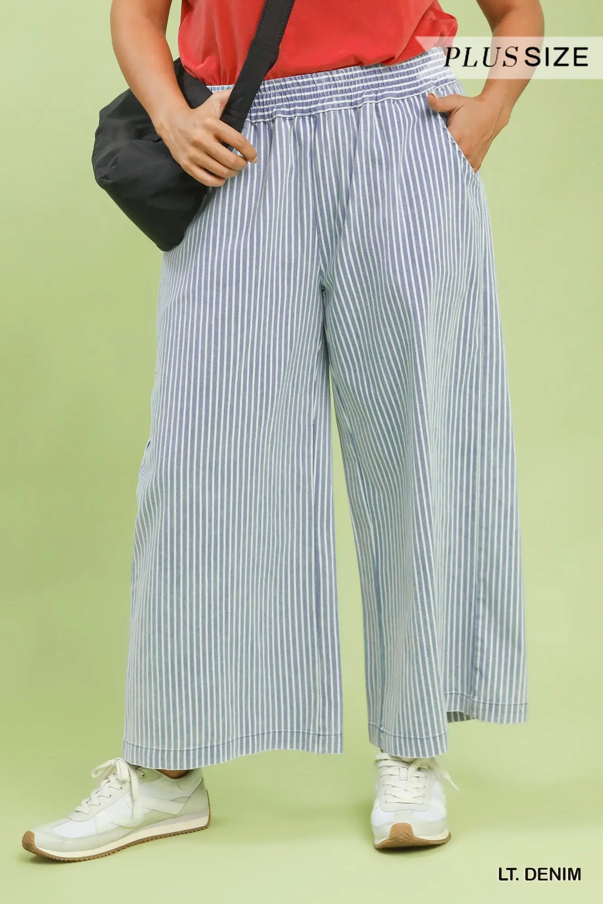 Curvy Tilly Striped Wide Leg Pants