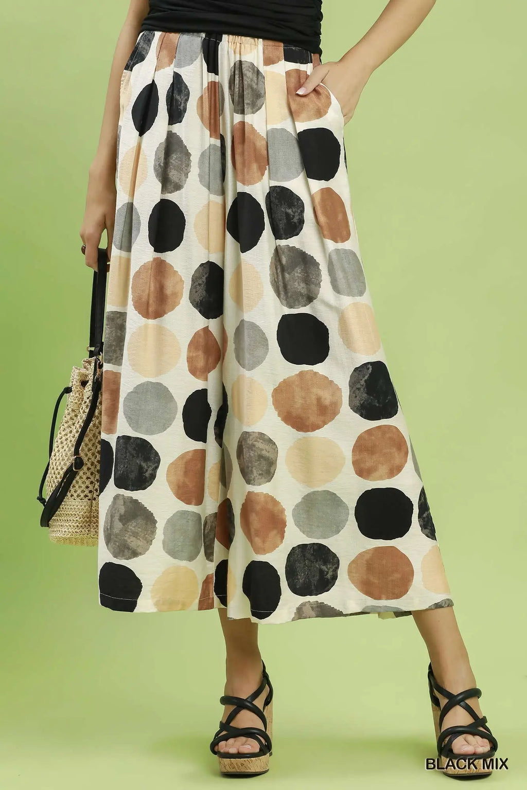 Polly Polka Dot Wide Leg Pants