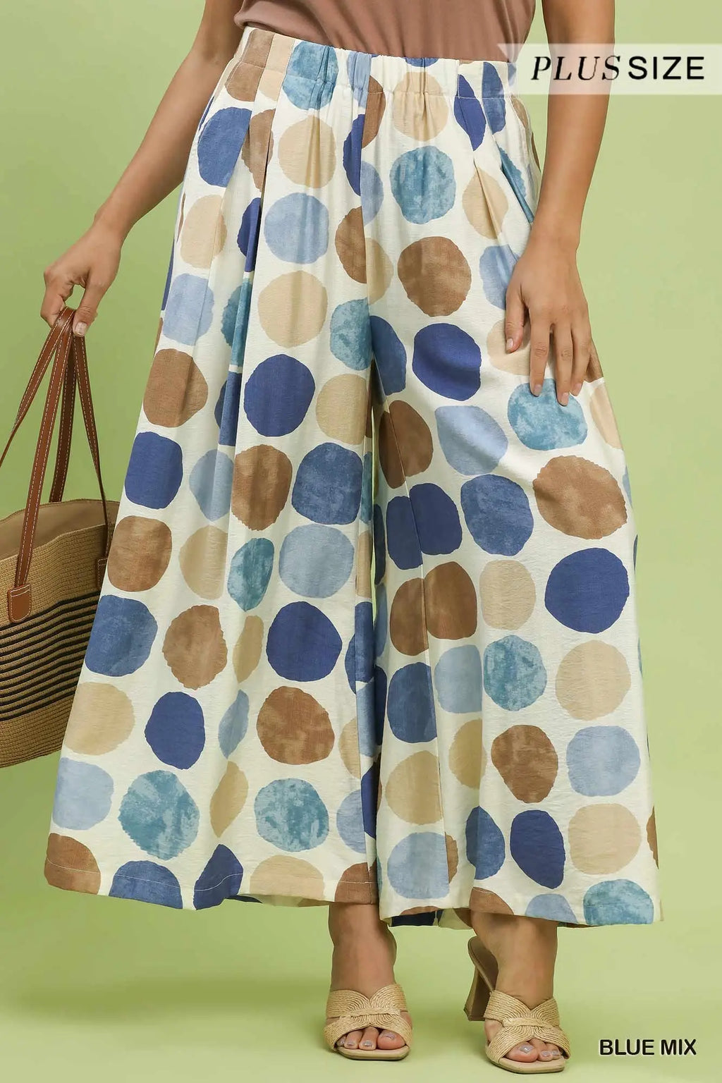 Curvy Polly Polka Dot Wide Leg Pants