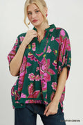 Lily Floral Print Relaxed Fit Top
