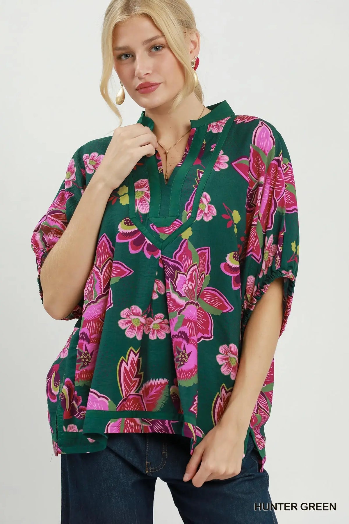 Lily Floral Print Relaxed Fit Top